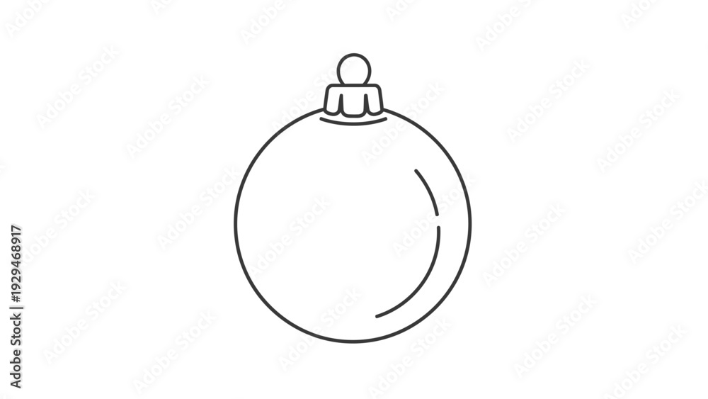 Fototapeta premium Christmas tree ball decoration ornament.