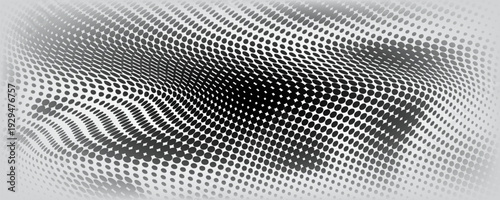 Dotted halftone gradient texture. Vanishing polka dot background. Repeating dots gradation pattern background. Black fading comic pop art overlay backdrop. vector	EPS 10