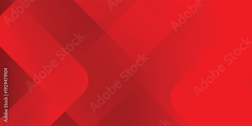 Abstract blue background with glowing geometric lines. Modern red gradient square shape design. Futuristic technology concept. Suit for brochure, corporate, website, poster, banner, cover modern eps10