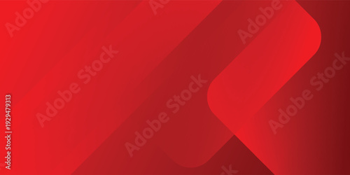 Abstract blue background with glowing geometric lines. Modern red gradient square shape design. Futuristic technology concept. Suit for brochure, corporate, website, poster, banner, cover modern