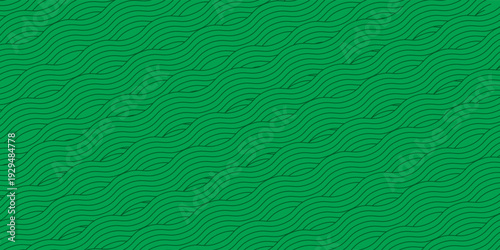 farm green banner, organic abstract background with fields. wavy green lines, natural organic products. ecology background. striped farmer green Pattern