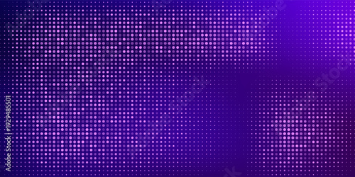 Purple abstract pixel texture bg video screen. Tv pattern background with square noise effect. Futuristic broadcast neon gradient banner for television. Modern vhs led static display element