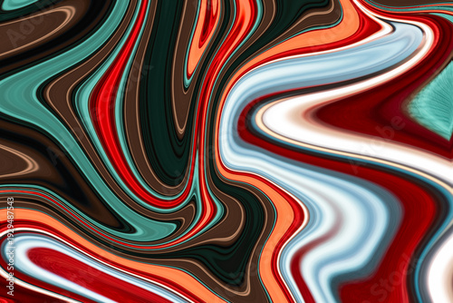 Wallpaper Mural Abstract multicolor liquify. Flowing background Torontodigital.ca