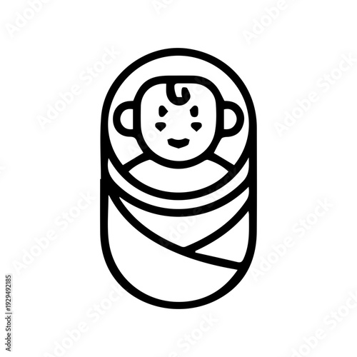 Newborn Infant Swaddle Icon