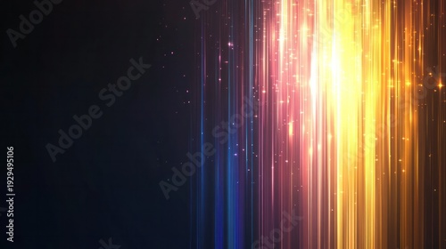 Abstract Light Streaks: Dynamic beams of light cascade in a vibrant display, creating a sense of energy, motion, and visual intrigue.