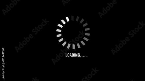 Loading Animation Motion Graphics with Seamless Loop