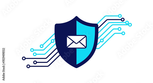 Secure Email Protection Shield with Circuitry Elements