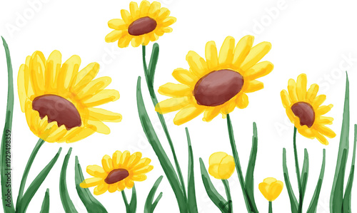 vektor flower in spring