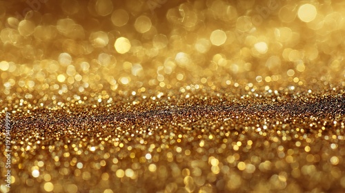 Gold Glitter Bokeh Background for Creative Projects