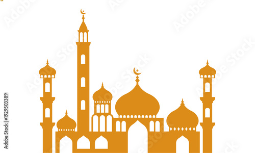 Vector illustration of the Church of the Holy Sepulchre in Jerusalem at night featuring a silhouette of the historic religious landmark dome and architecture