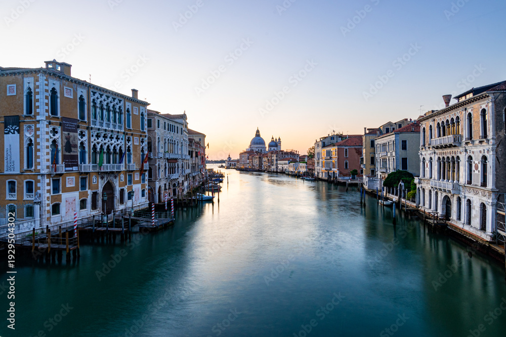 Fototapeta premium View of Venice from the famous Accademia Bridge (Italy)