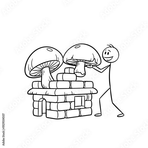 An architect and ecologist builds eco-friendly housing from biomaterials based on mycelium.