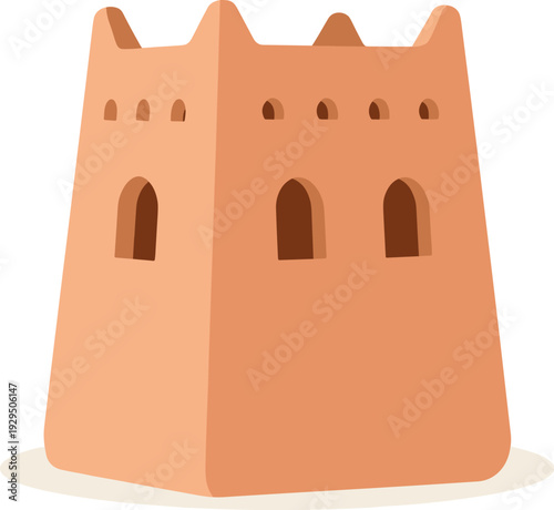 Traditional kasbah stands tall, showcasing ancient berber architecture