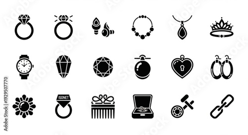Jewelry and Accessories Icons