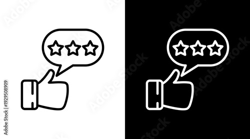Review Icon Sheet Black And White
