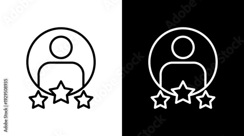 Customer Icon Sheet Black And White