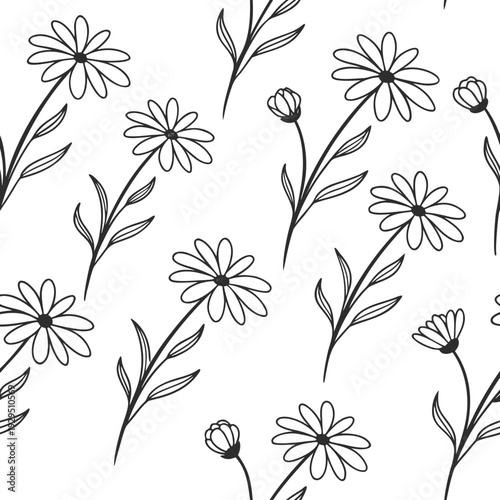 Micro Daisy Grid Repeat