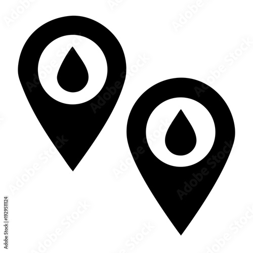 Wallpaper Mural map pointer icon vector Torontodigital.ca
