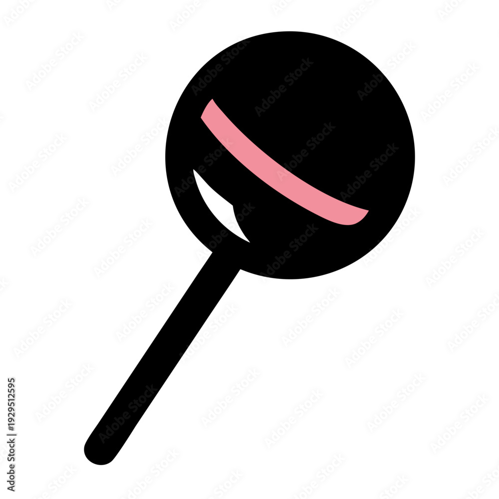 custom made wallpaper toronto digitalSweet lollipop candy icon with pink swirl detail for sugar food and confectionery branding