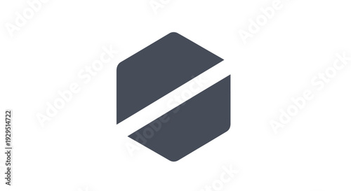 Geometric shape logo design element.