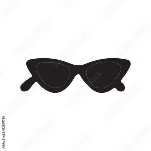 Minimal Sunglasses Vector Clean Fashion Design.