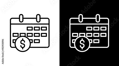 Calendar Icon Sheet Black And White