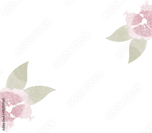 pink flower frame