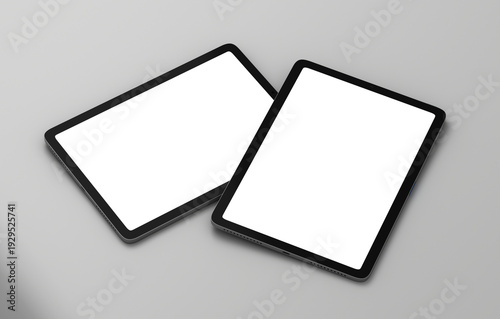 Tablou pe pânză ablet Screen Mockup with Two Devices