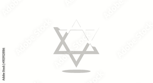 Symbol of Star of David, Religious Icon, Judaism, Spiritual and Cultural Representation
