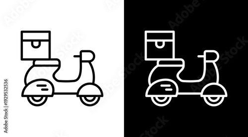 Courier Icon Sheet Black And White