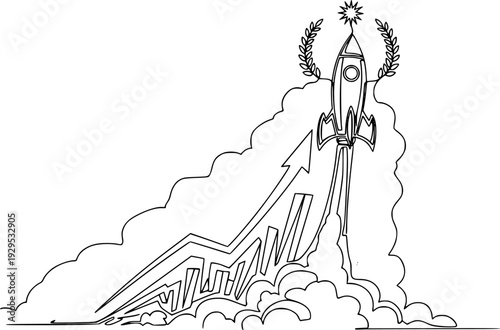 Simple hand drawn space elements featuring a sun, ringed planets, and a rocket, perfect for childrens books, educational