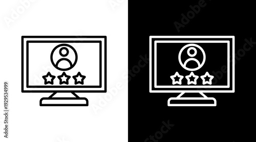 Review Icon Sheet Black And White