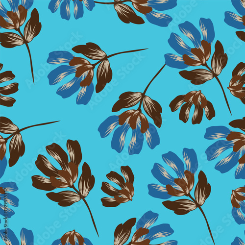 Seamless Floral Pattern in vector