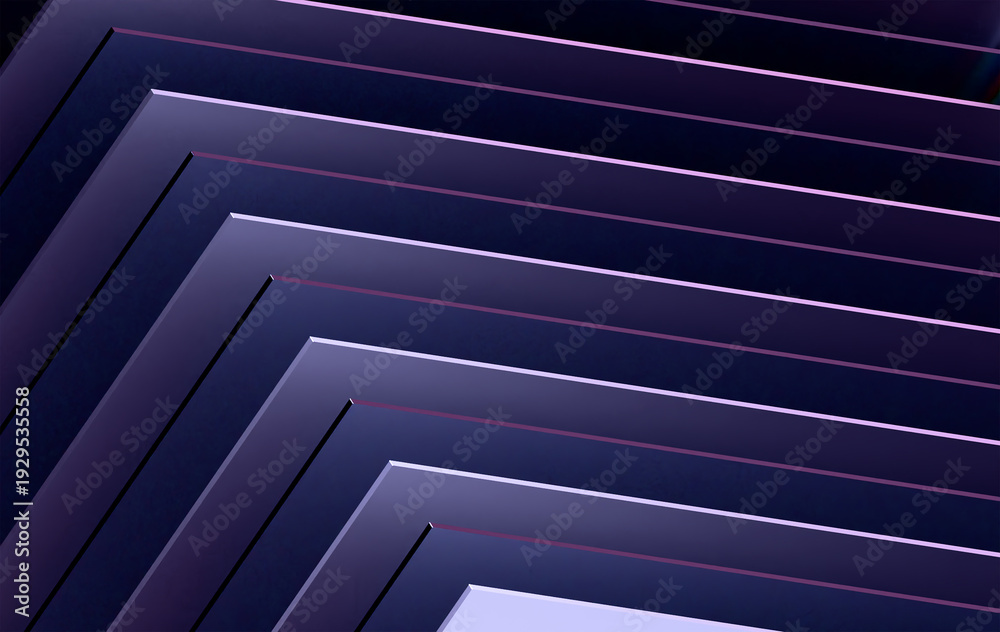 Obraz premium Sleek Purple Gradient Diagonal Bars Pattern with Shadow Effect for Professional Digital Presentation