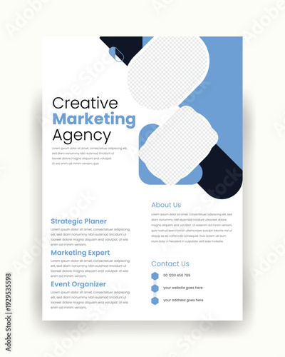 Professional Startup Company Promotion Flyer Template, consultant, corporate flyer, annual report