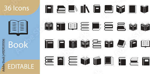 Set of vector number icons with web and business symbols for digital and mobile design