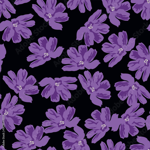 Seamless Floral Pattern in vector