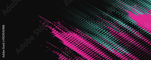 Car sticker wrap banner abstract sporty lines pink blue greenish grunge color combination brush storm thunder modern pattern racing motorsport.