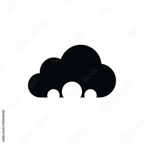 Cloud formation illustration viewed from below with people partly obscured