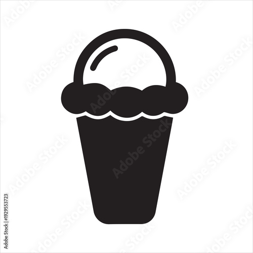 ice cream icon vector