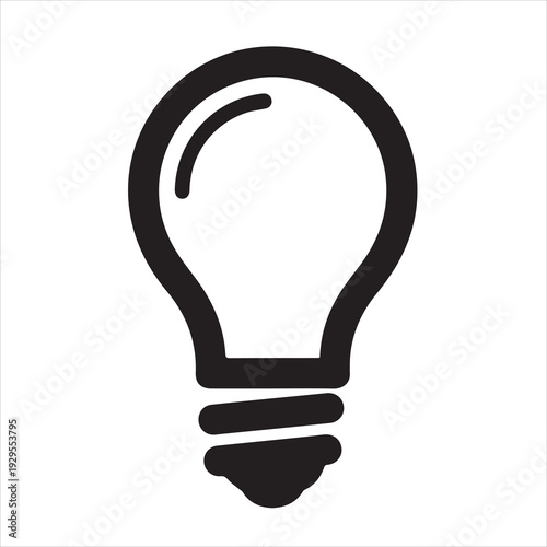 light bulb icon vector