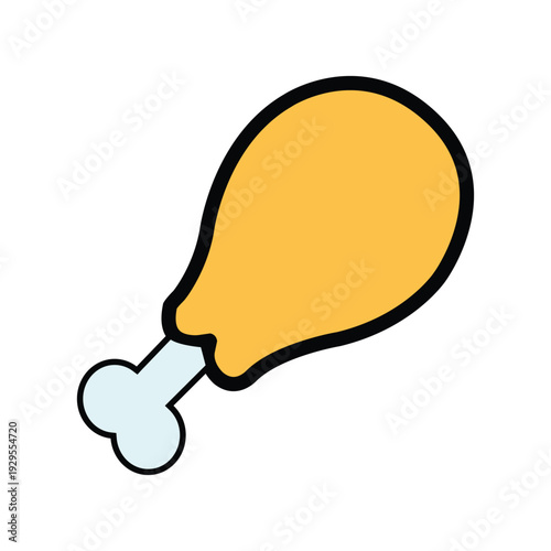 vector of a chicken thigh