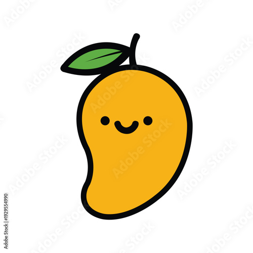 vector fruit mango with apple