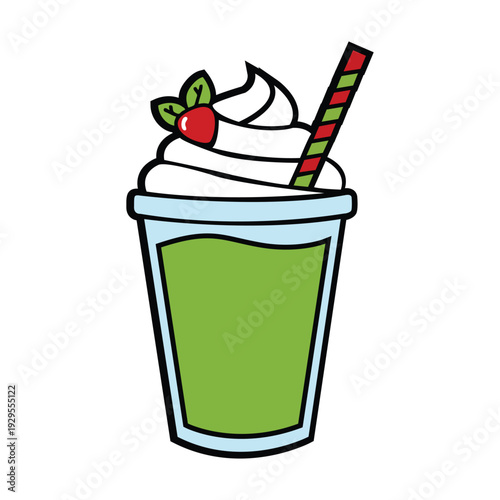 vector cocktail isolated on white