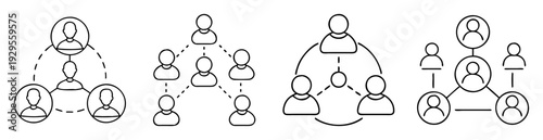 Different representations of networking and communication in organizational structure concepts