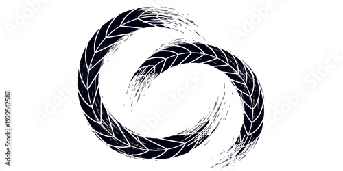 Vector Print Textured Tire Track . Design Element . Car tread silhouette . Mud splash grunge texture,Eps10.