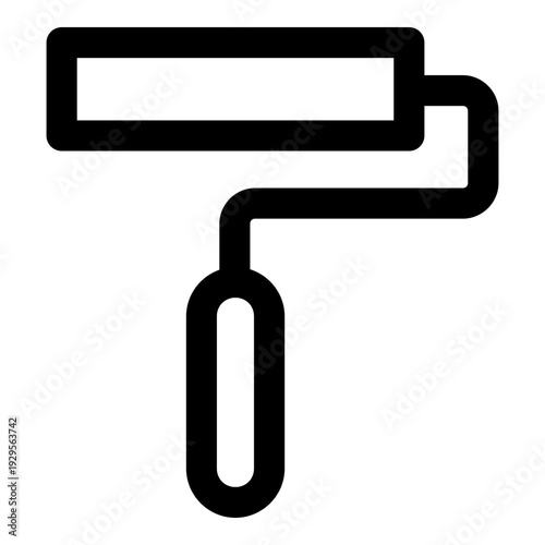 paint roller outline icon