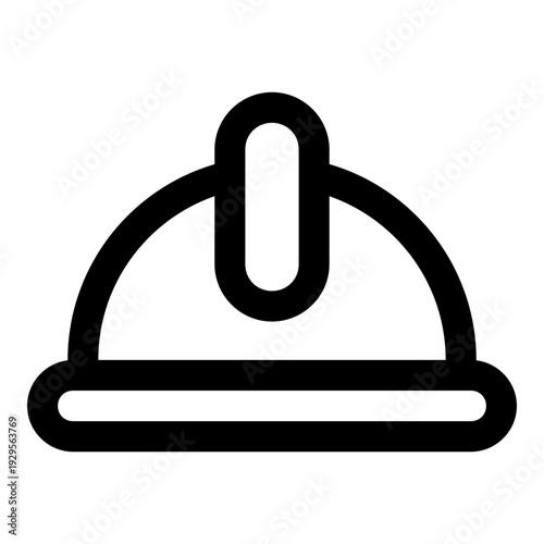 hard hat outline icon