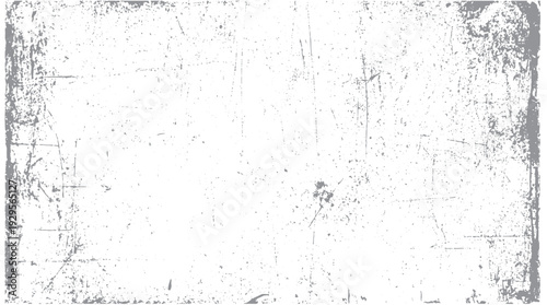 Gray distressed grunge texture with scratches and speckles on a white background