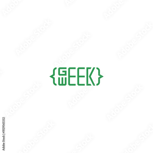 Geek of the week text logo.